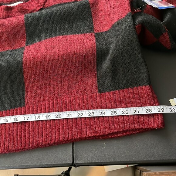Arizona Jean Co. Women's XXXL NWT Red & Black Sweater - Picture 7 of 11
